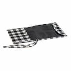Knitting Needles Wrap : Black and White Gingham: