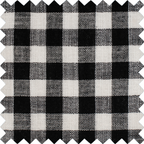 Knitting & Crochet Project Case : Black and White Gingham