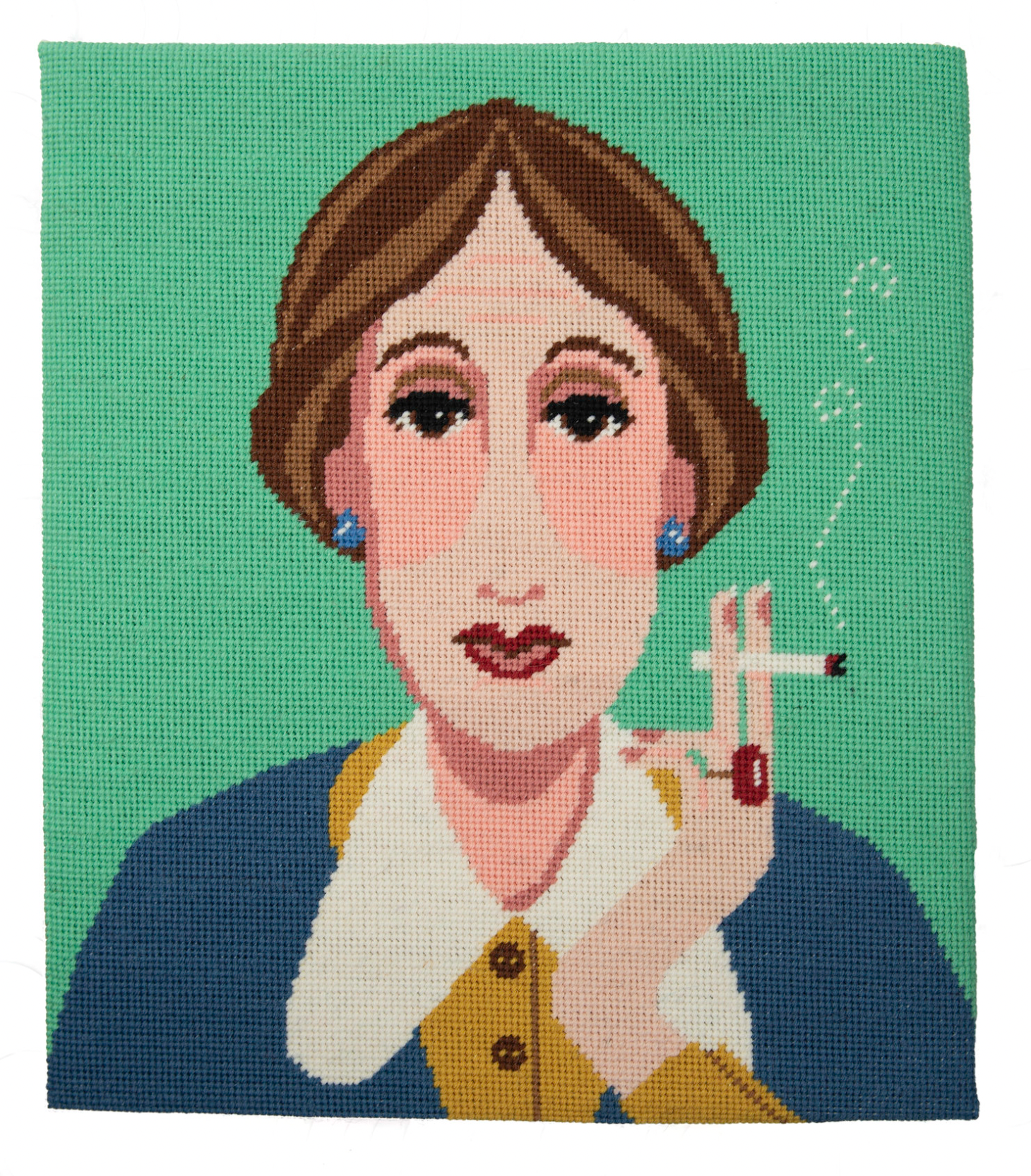 Virginia Woolf Cross Stitch Kit : Printed Canvas