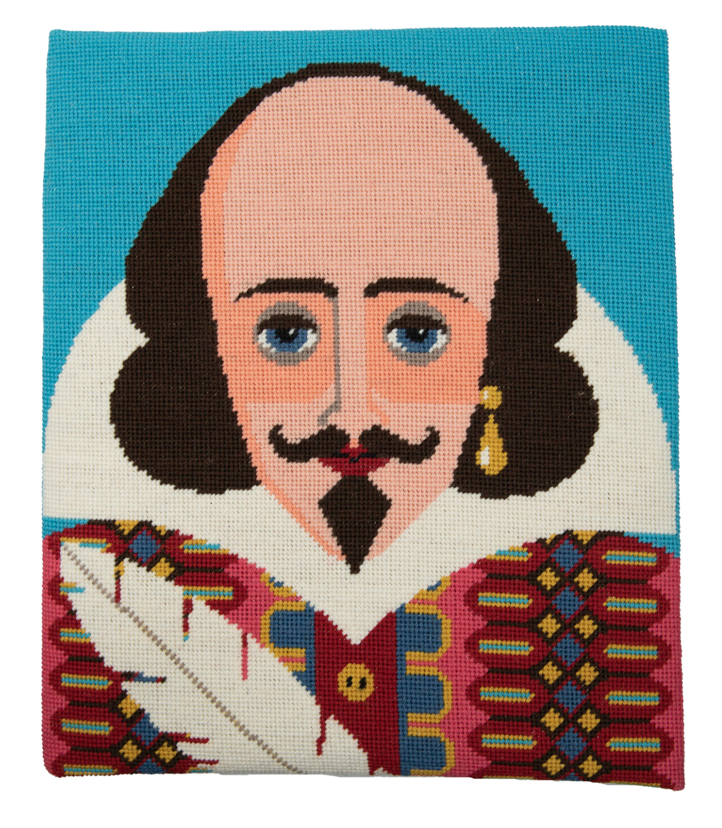 William Shakespeare Cross Stitch Kit : Printed Canvas