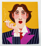 Oscar Wilde Cross Stitch Kit : Printed Canvas