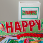 Emily Peacock Cross Stitch Kit : Happy – small