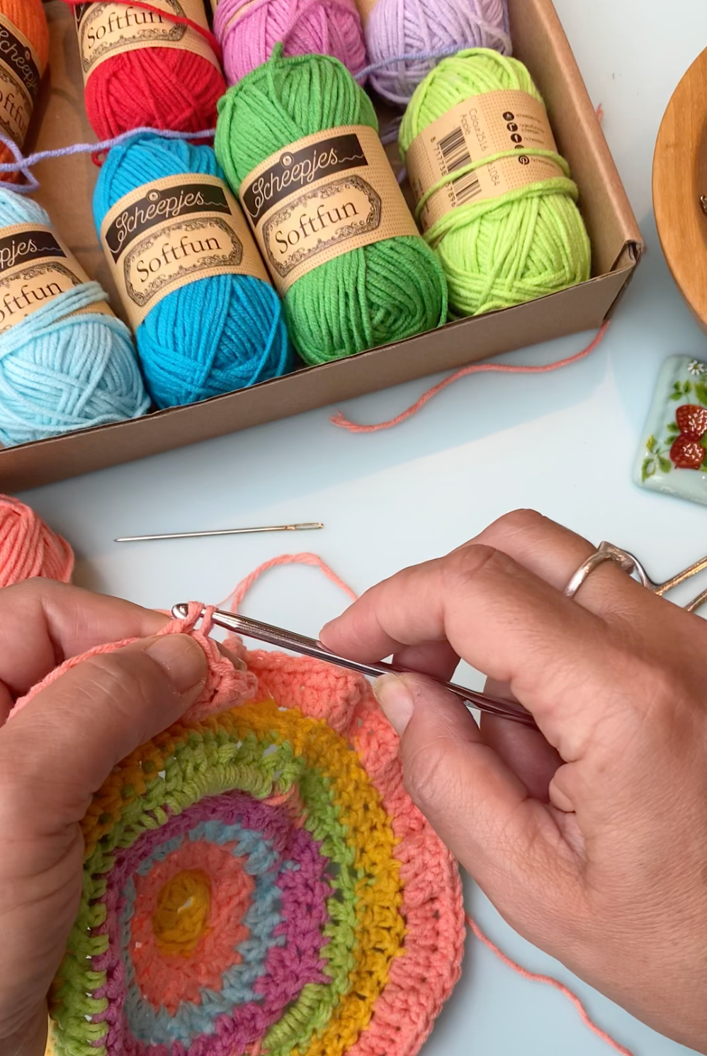 Scheepjes Softfun Colour Pack 12 x 20g Rainbow (D)