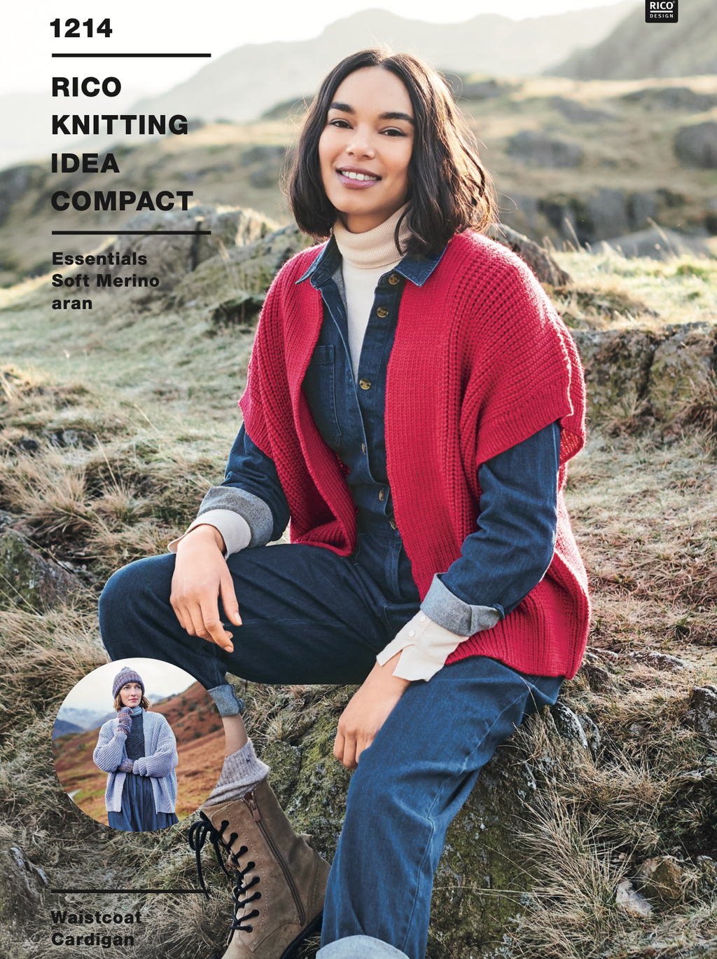 Women's Cardigan & Waistcoat Pattern 1214 : Rico Soft Merino Aran