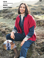 Women's Cardigan & Waistcoat Pattern 1214 : Rico Soft Merino Aran