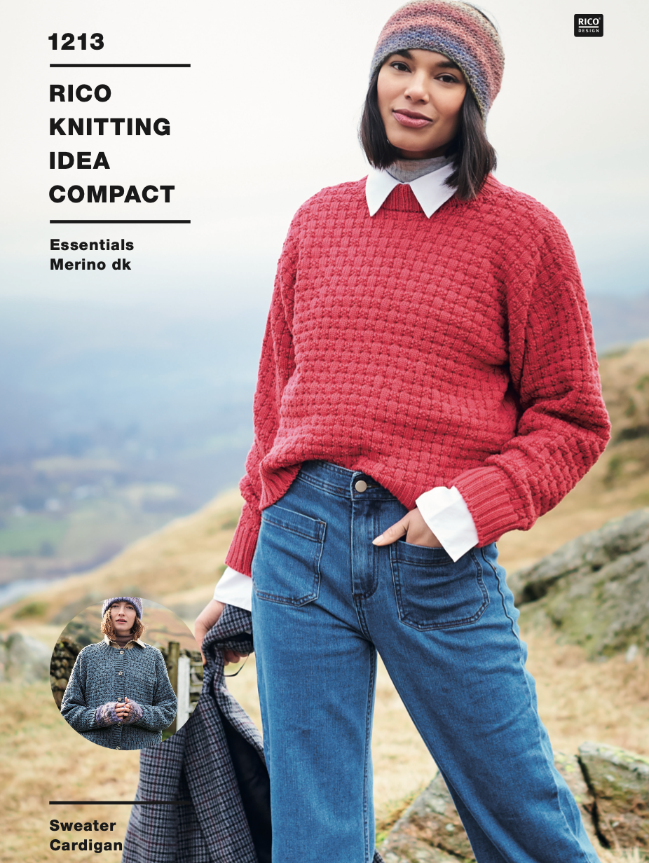 Women's Sweater & Cardigan Pattern 1213 : Rico Merino DK