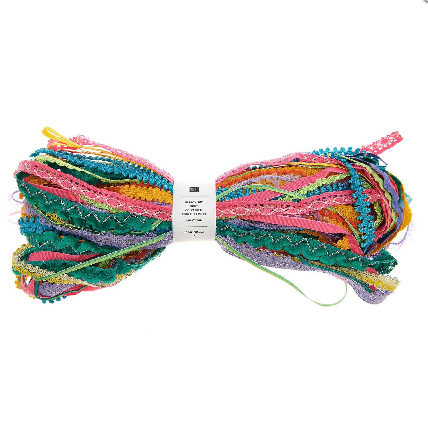Ribbon Pack x 30 : Bright and Colourful