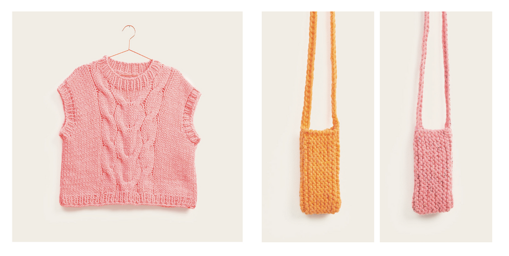 Rico Essentials Super Chunky Pattern 1223 : Slipover Tank + Phone Bag