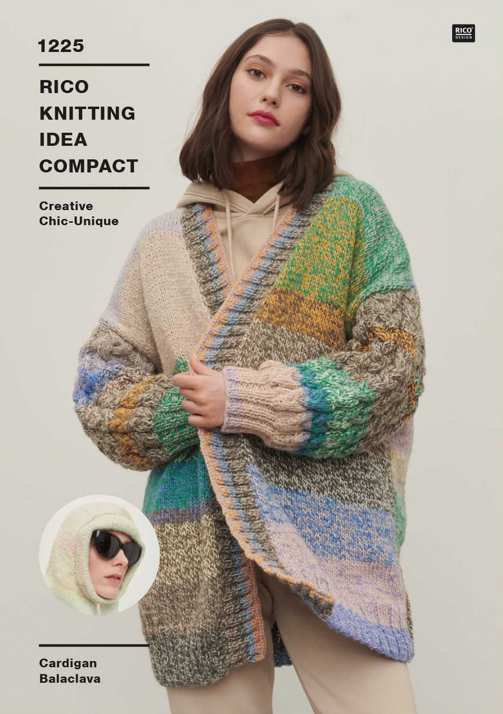 Rico Essentials Creative Chic Unique Pattern 1225 : Cardigan and Balaclava