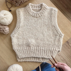 Holiday Slipover Tank / Vest Pattern by PetiteKnit