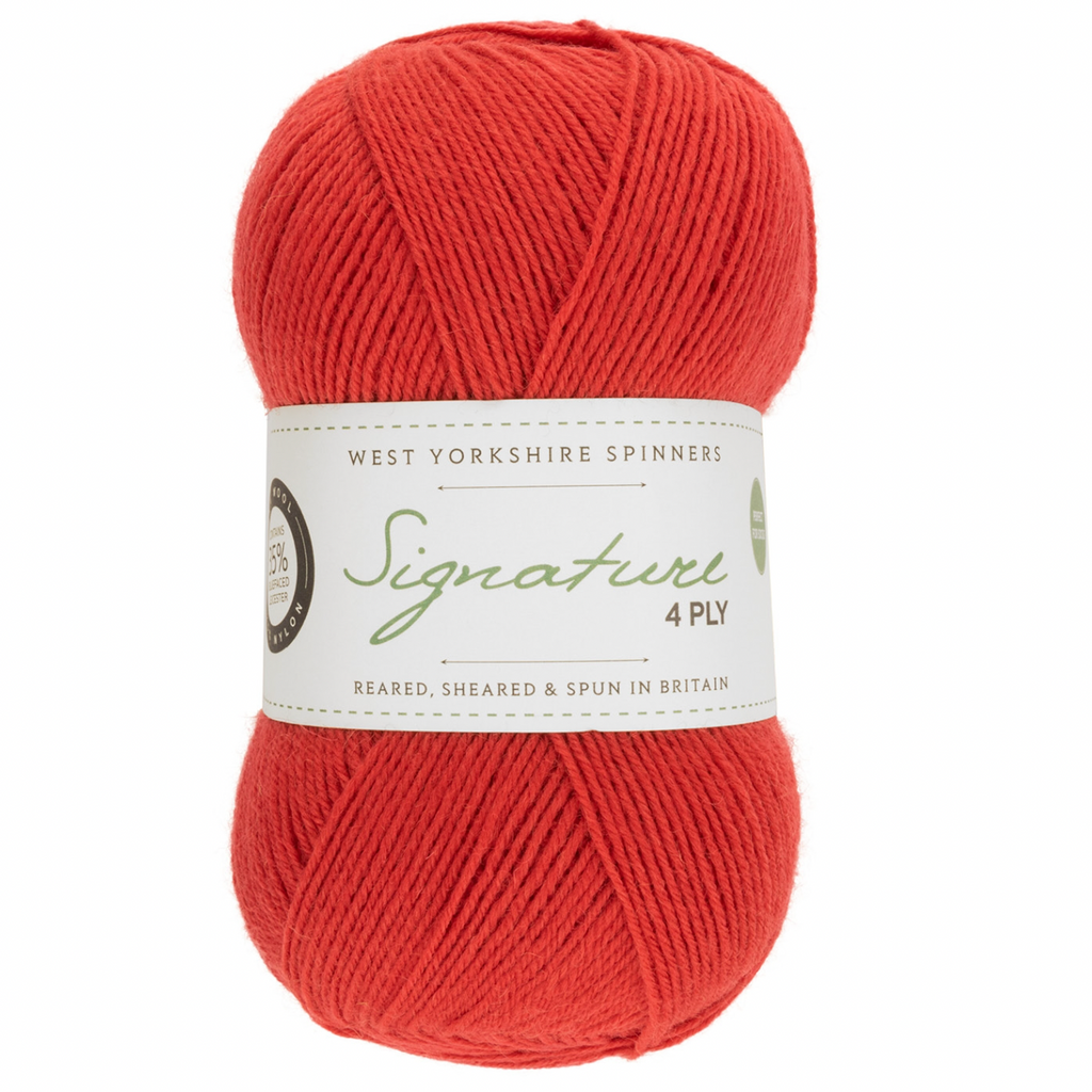 WYS Signature 4 ply yarn Cayenne Pepper 510