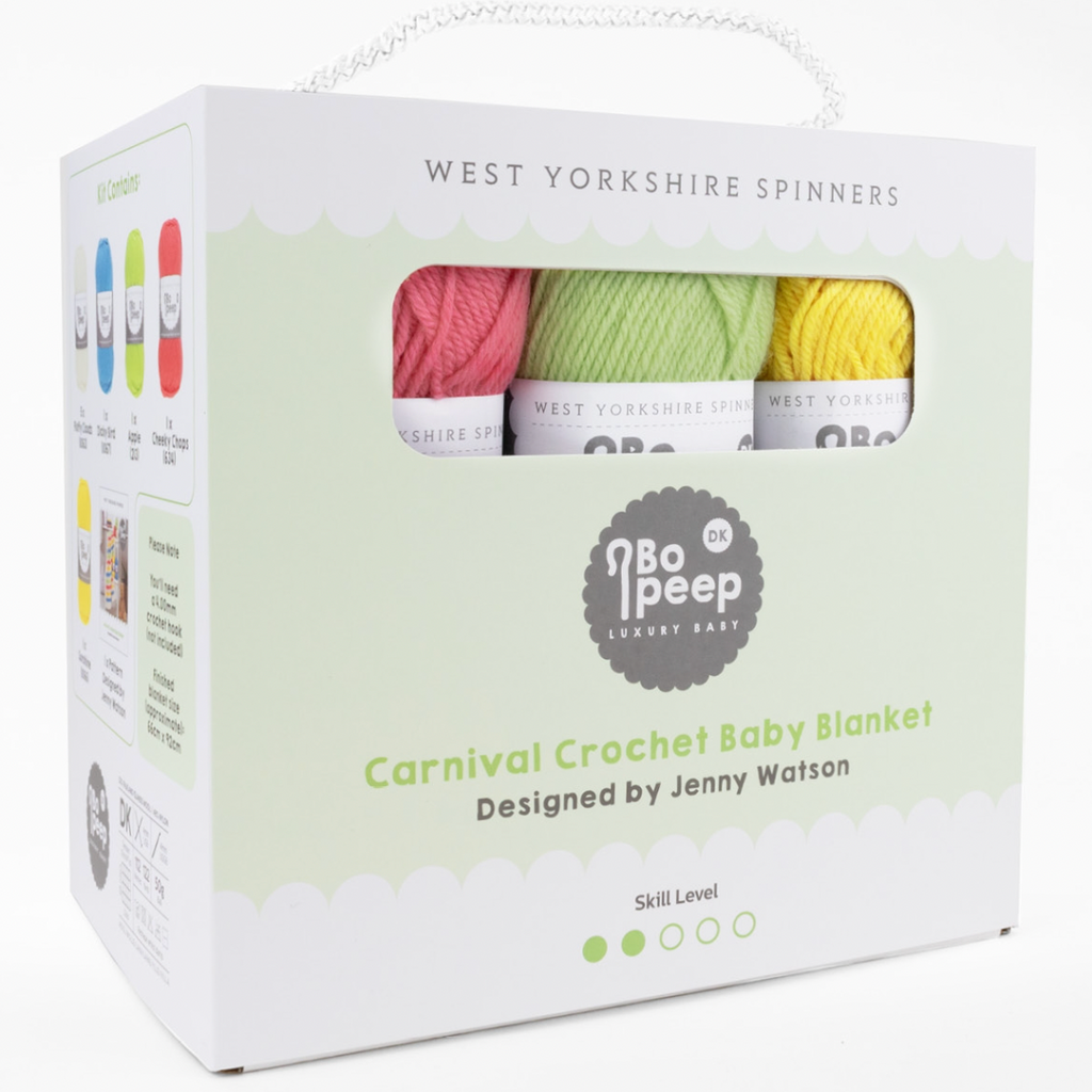 Bo Peep Carnival Crochet Baby Blanket Kit