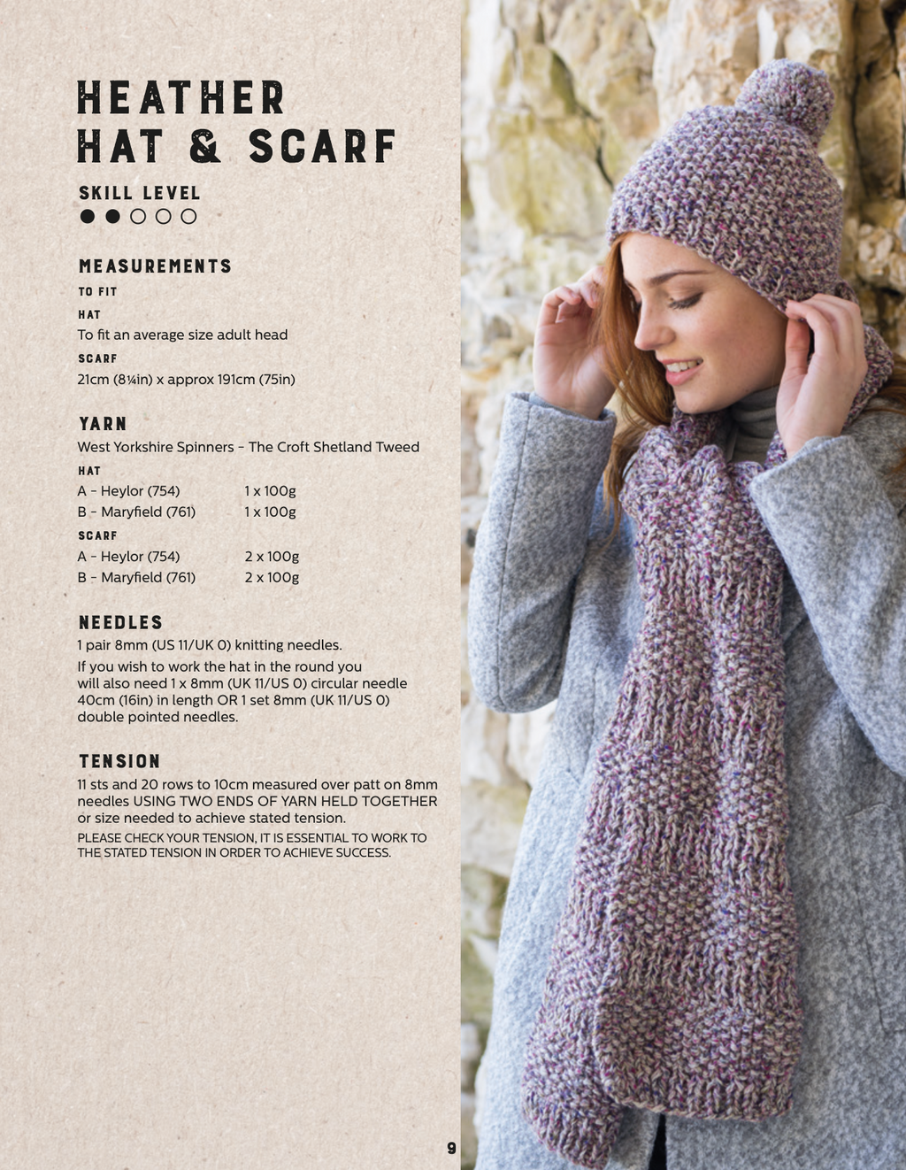 WYS Croft Shetland Tweed Aran 100g 763 Eswick