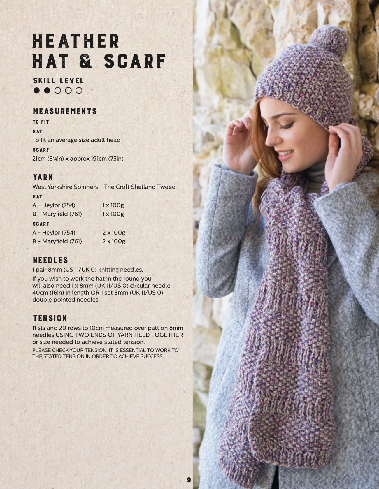 WYS Croft Shetland Tweed Aran 100g 756 Boddam