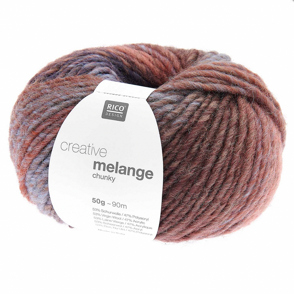 Rico Creative Melange Chunky 074 Rust-Green