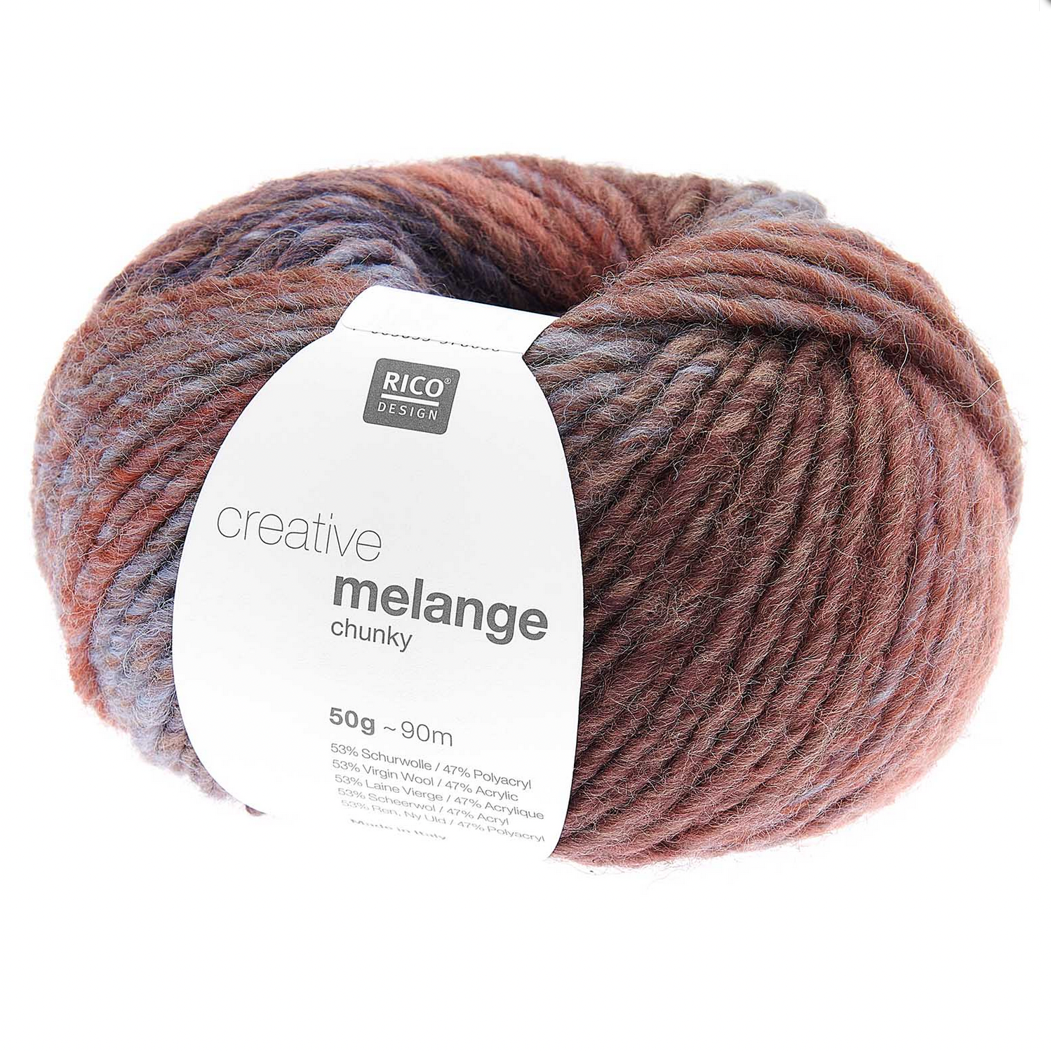 Rico Creative Melange Chunky 074 Rust-Green