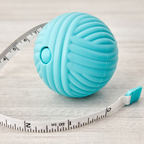Yarn Ball Retractable Tape Measures : Blue