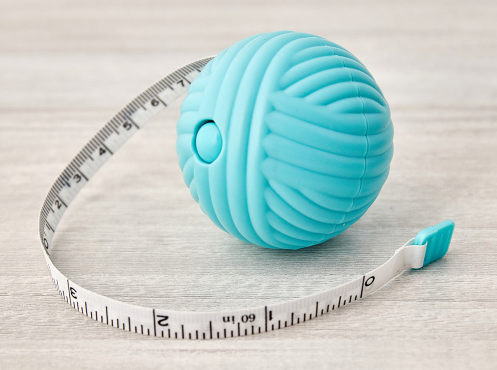 Yarn Ball Retractable Tape Measures : Blue