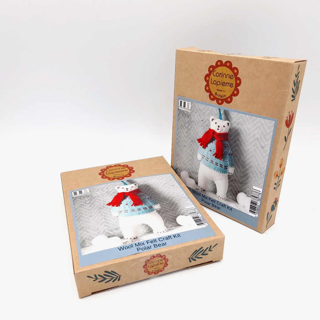 Polar Bear Felt Craft Mini Kit