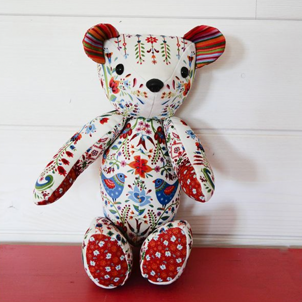 Velvet Teddy Bear Sewing Kit : Folk
