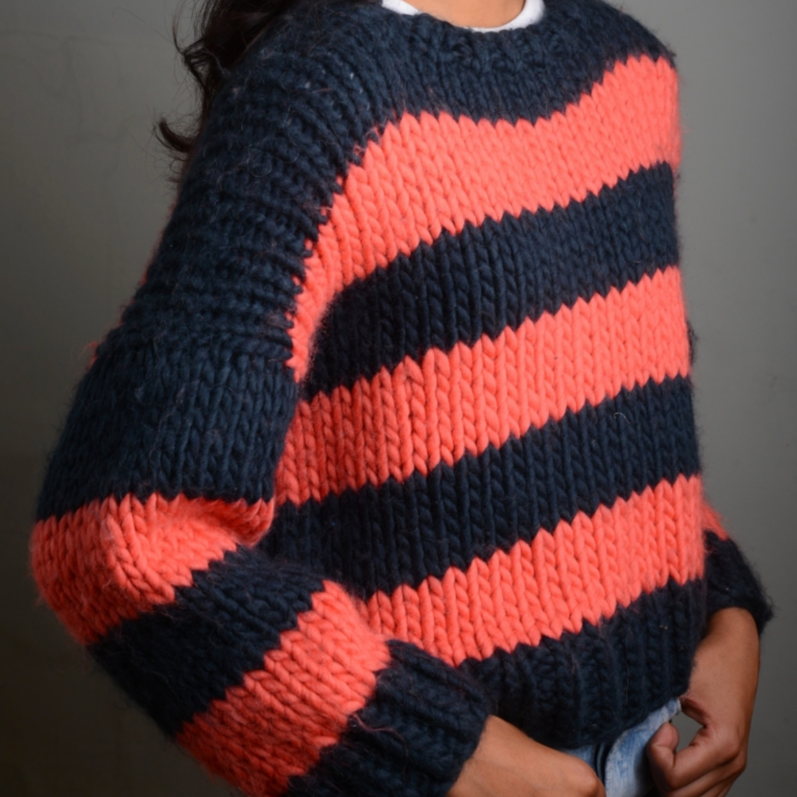 Plump Super Chunky Knitting Pattern - Sloppy Boxy Sweater