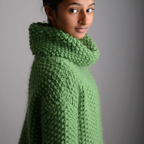 Plump Super Chunky Knitting Pattern - Mossy Jumper