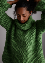 Plump Super Chunky Knitting Pattern - Mossy Jumper