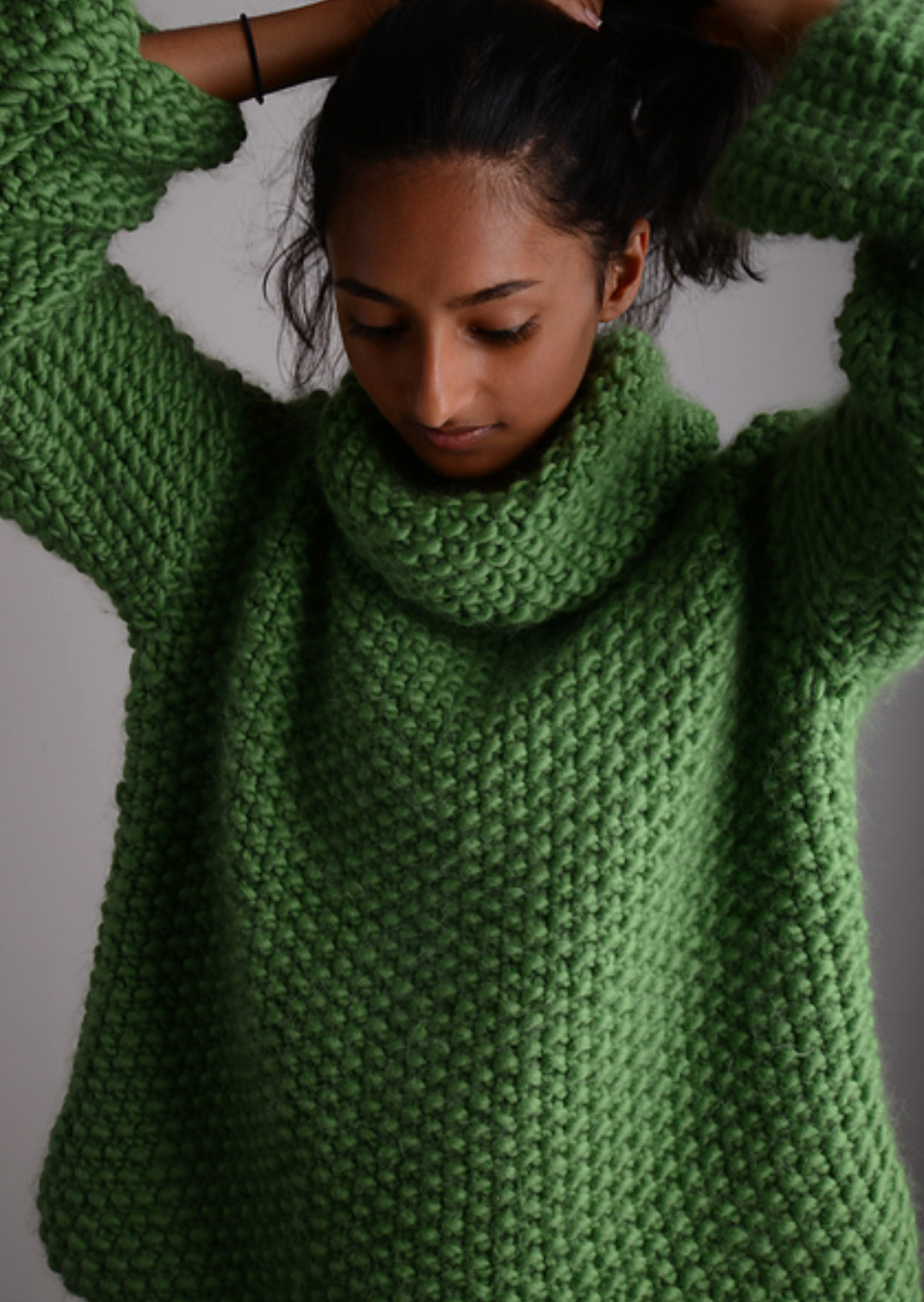Plump Super Chunky Knitting Pattern - Mossy Jumper
