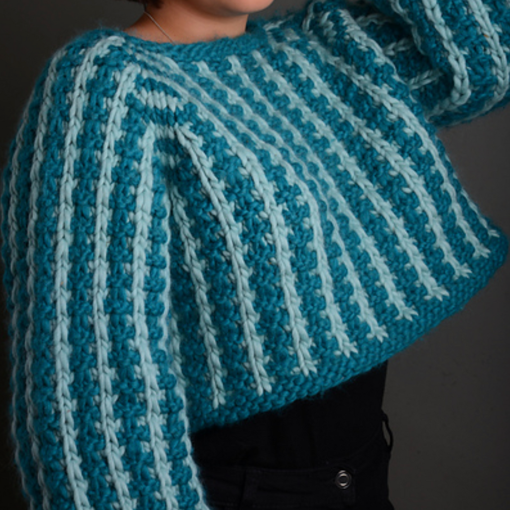 Super Chunky Jumper Pattern by Mrs Moon : Making Tracks Jumper
