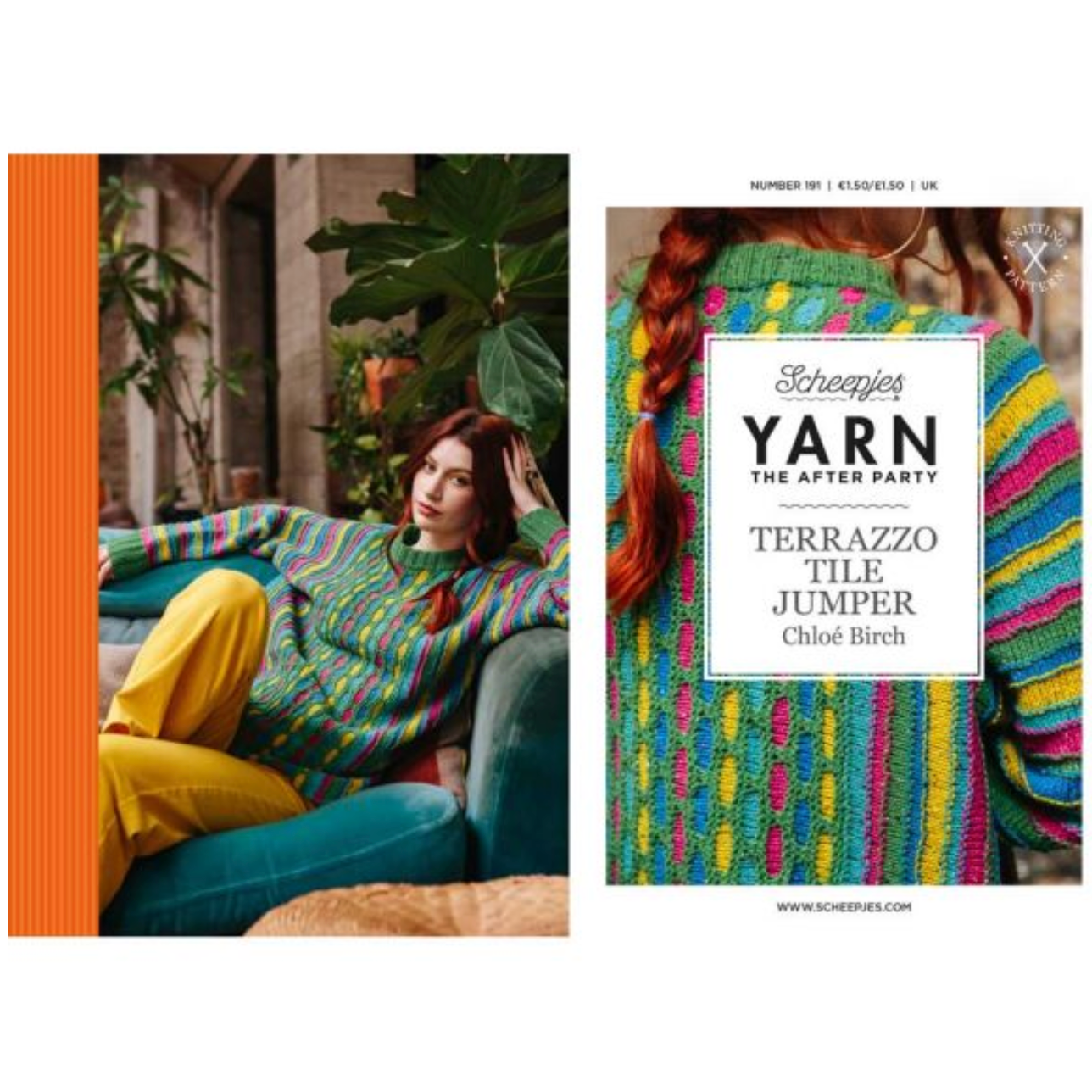 Scheepjes Terrazzo Tile Jumper Knitting Pattern : Lots of Colours Options