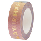 Rainbow Happy Birthday Washi Tape
