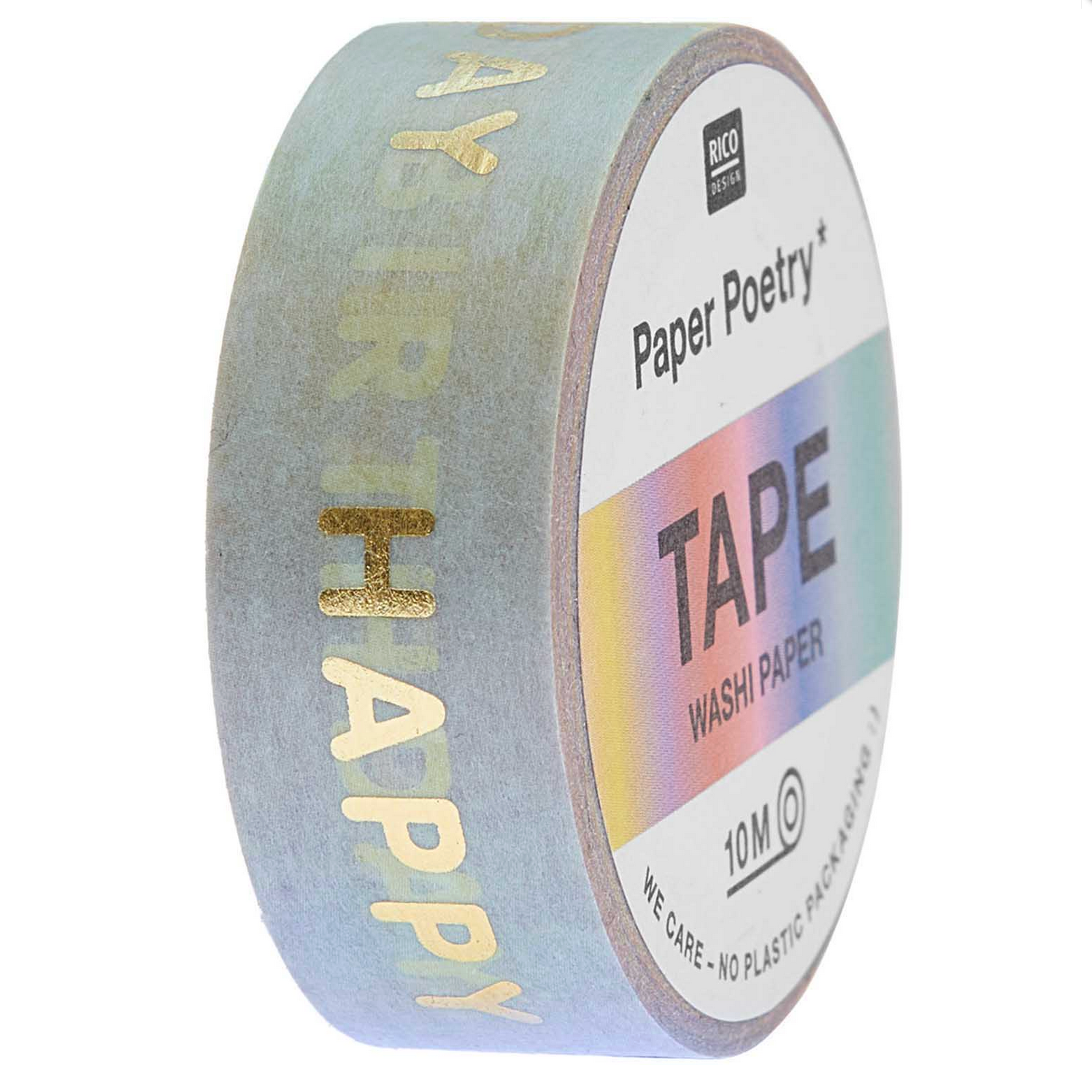 Rainbow Happy Birthday Washi Tape