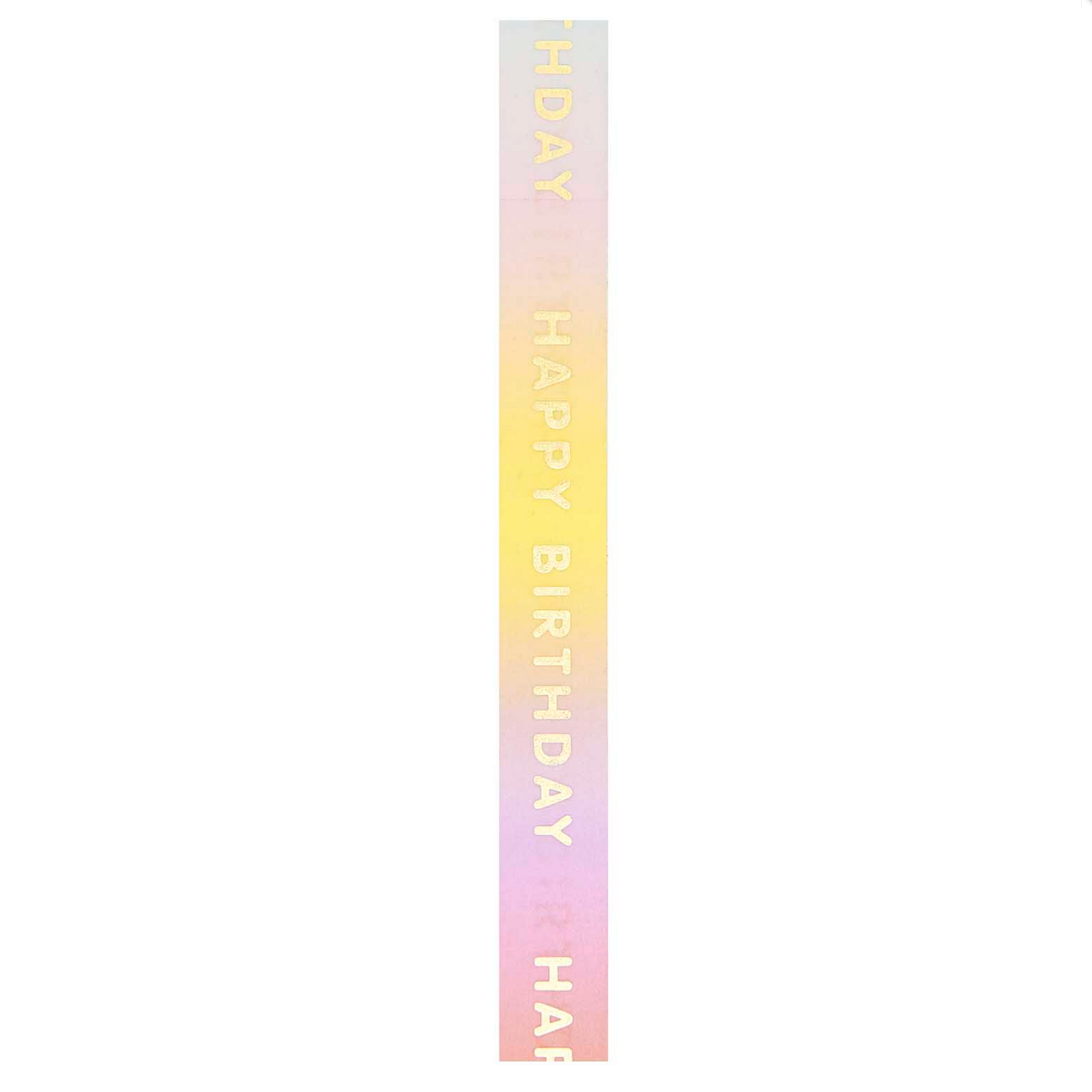 Rainbow Happy Birthday Washi Tape