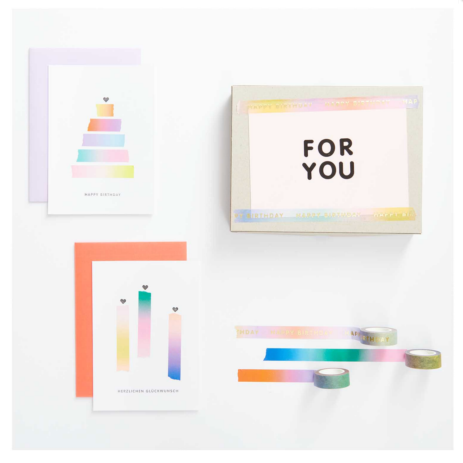 Rainbow Pastel Washi Tape