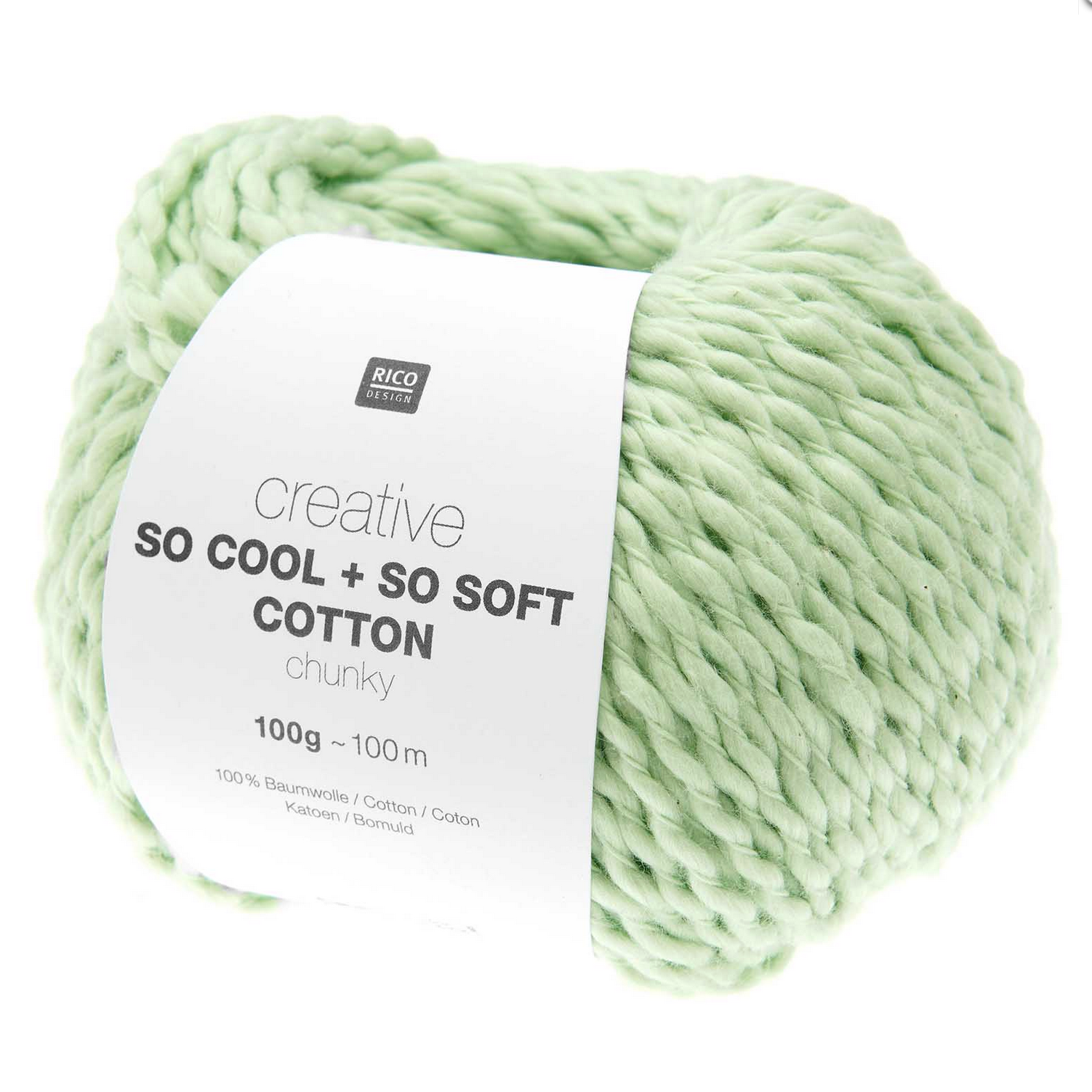 Rico So Cool & So Soft Cotton Chunky : 025 Pastel Green