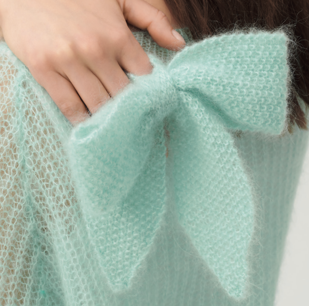 Super Kid Mohair Pattern 1281 Jumpers & Bows