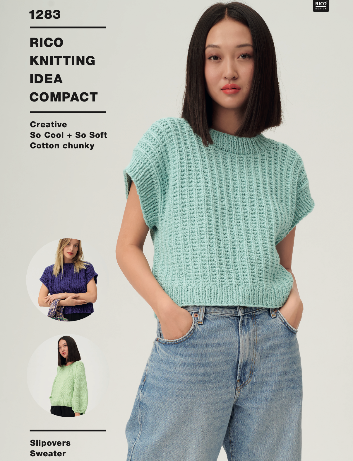 So Cool & So Soft Cotton Single Pattern 1283 : Jumper and Slipover