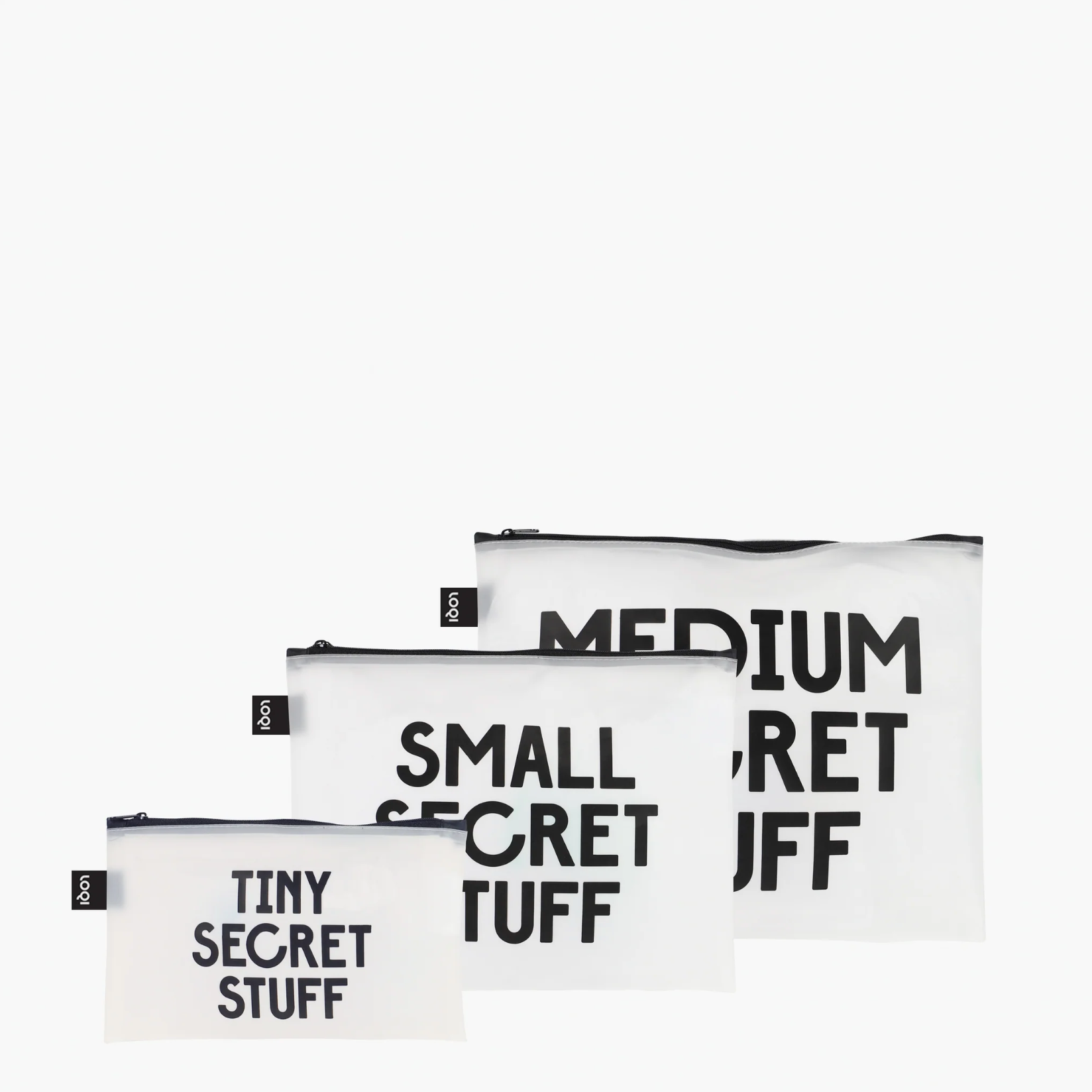 Transparent Secret (and Classified) Zip Pockets