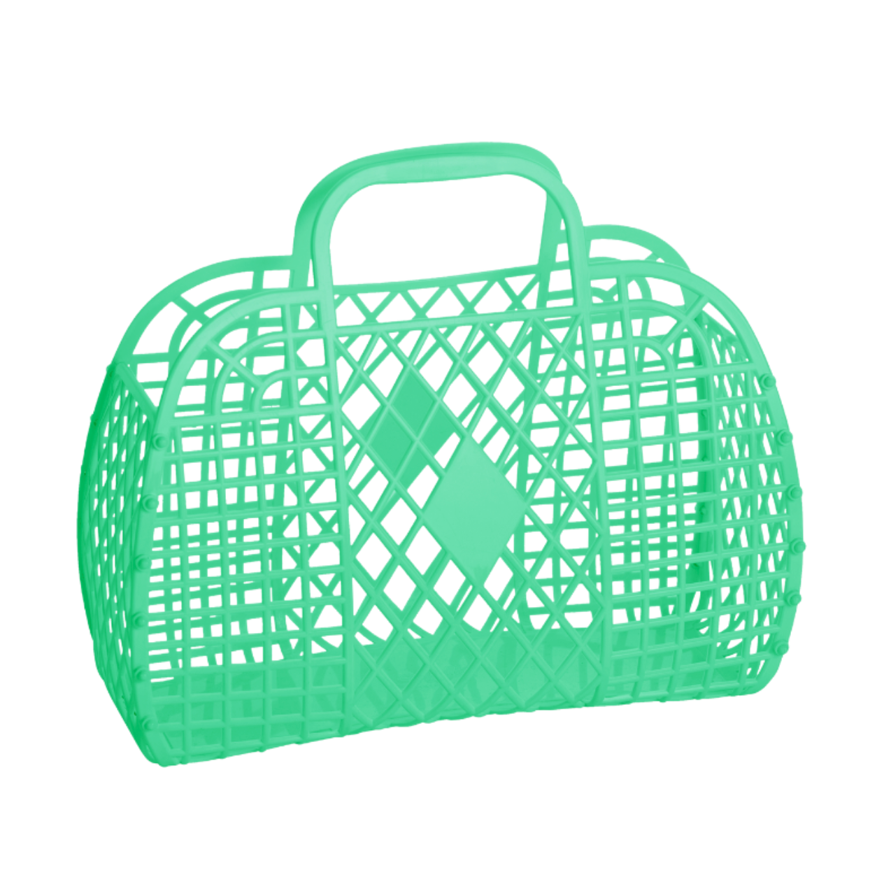 Retro Basket Small Green