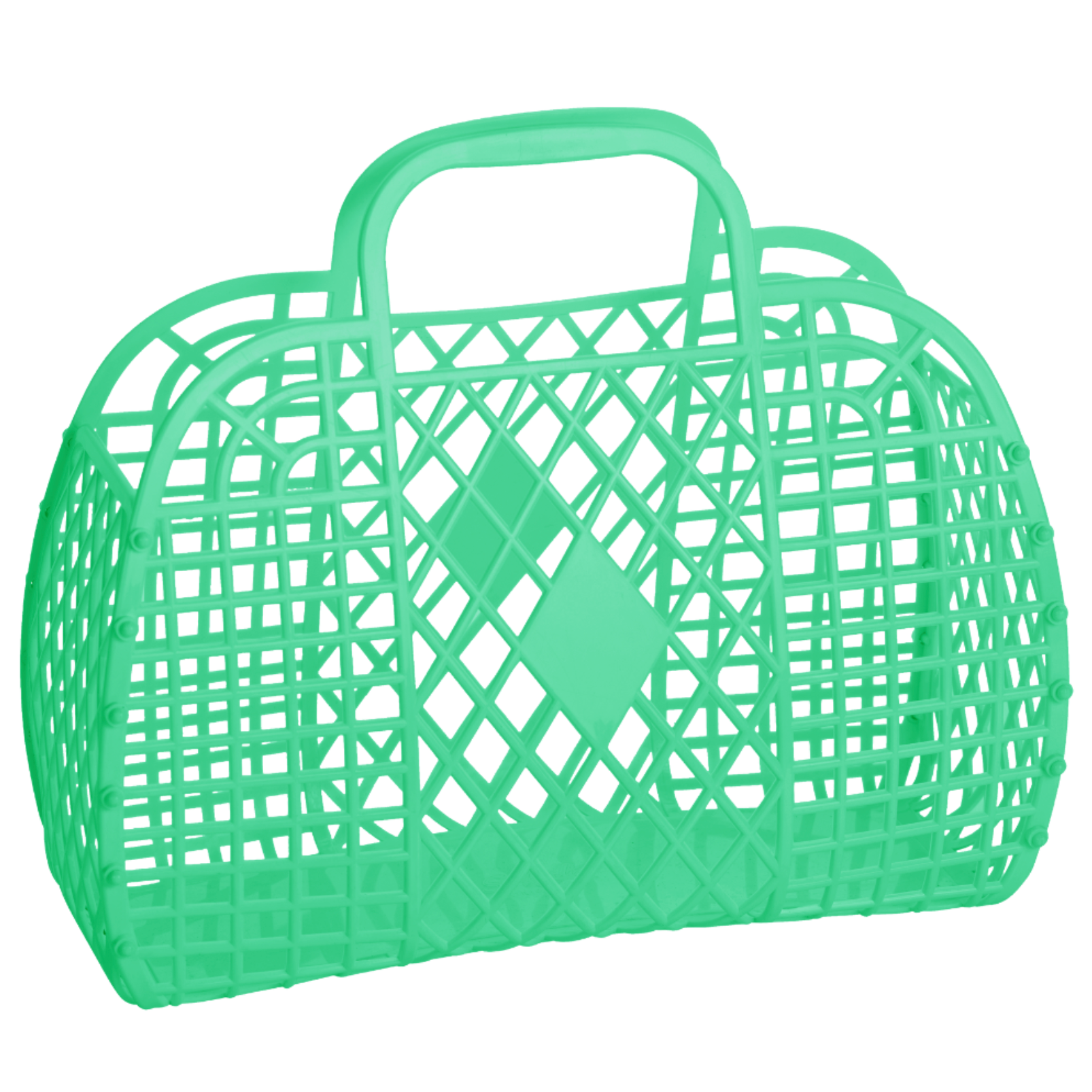 Retro Basket Large Green