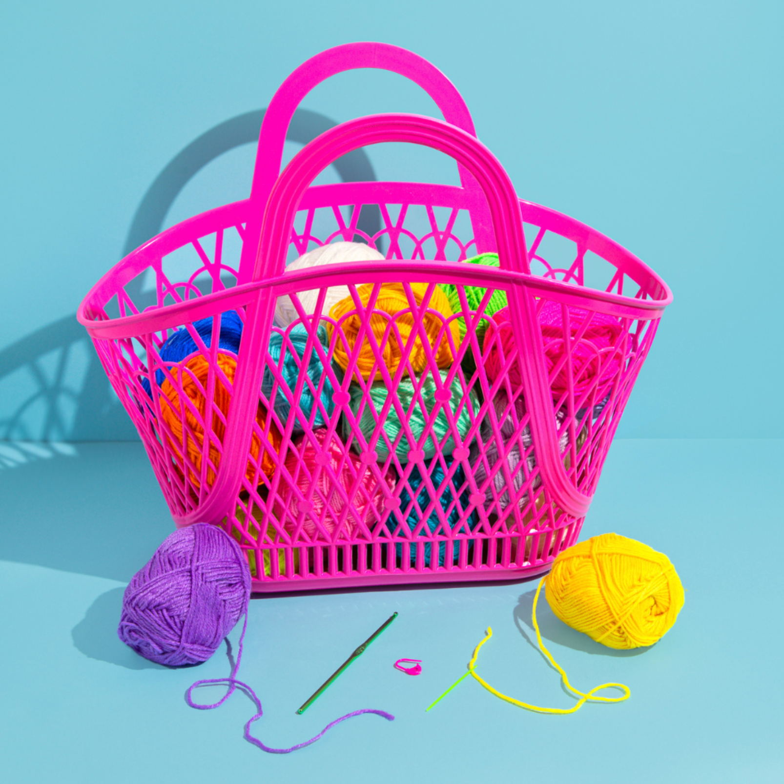 Betty Basket Bright Pink
