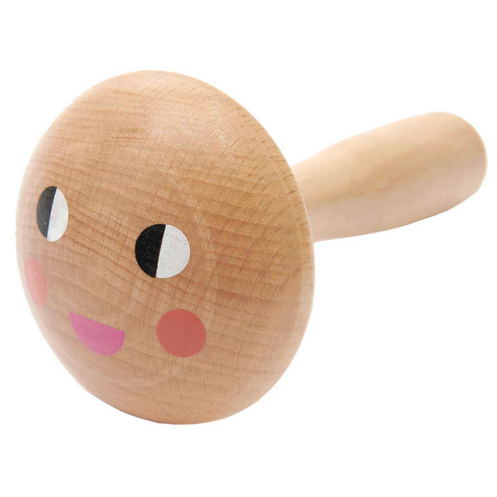 Wooden Mushroom Darner : Smiley Face