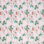 Cotton Poplin Pink Strawberries Half Metre : 50x140cm