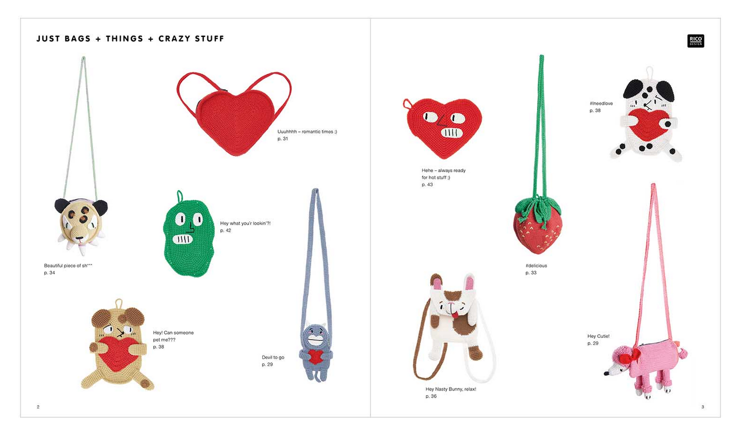 Just Bags + Things + Crazy Stuff Pattern Book (using our Cotton Aran) (D)