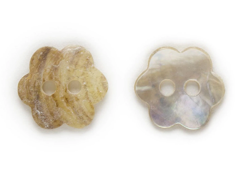 Mother of Pearl Flower Buttons 13mm EACH