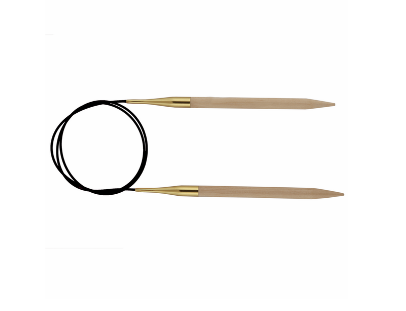 Knit Pro Birch wooden circular knitting needles 100cm long and 20mm wide
