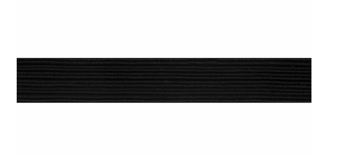 Black Elastic 6mm per metre