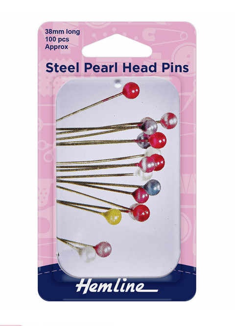 Pearl Head Pins in a Tin