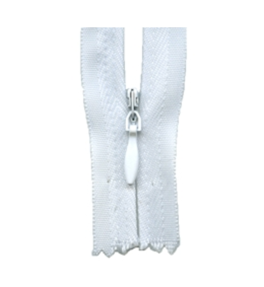 'Make A Zipper' Zip (Invisible Style) : White : per half metre