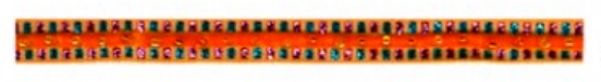 Beaded velvet ribbon 10mm per metre : Orange